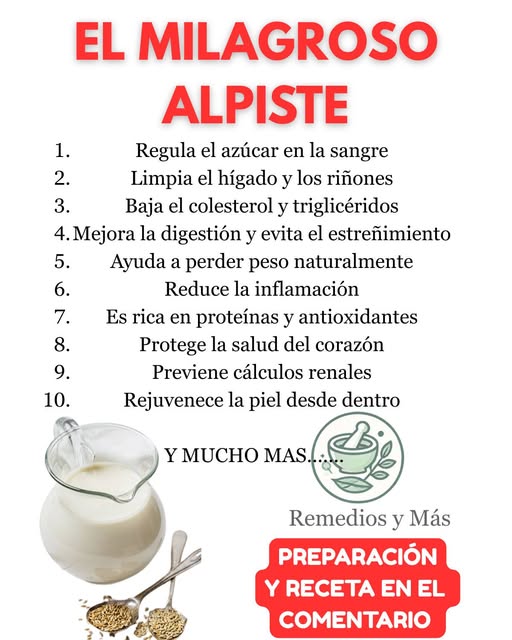 Beneficios de la leche de alpiste