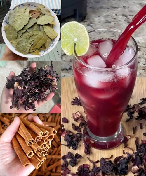 Bebida de Hibisco, Laurel y Canela