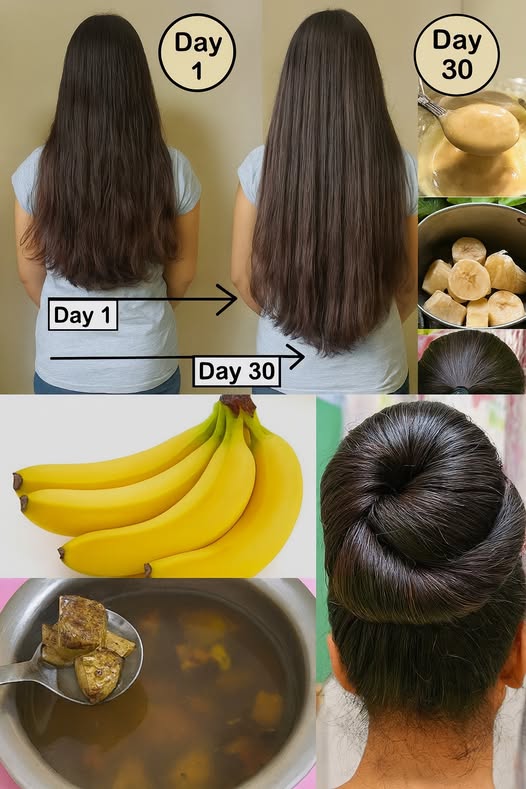 Cuidado del Cabello con Cáscaras de Plátano