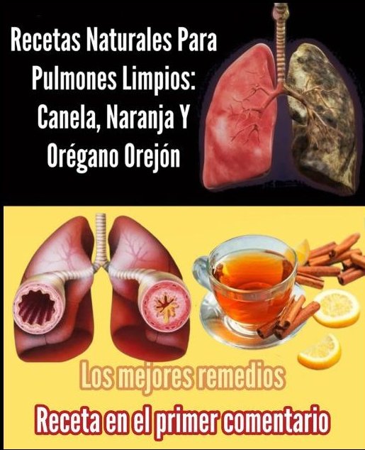 Té de canela y naranja para pulmones limpios
