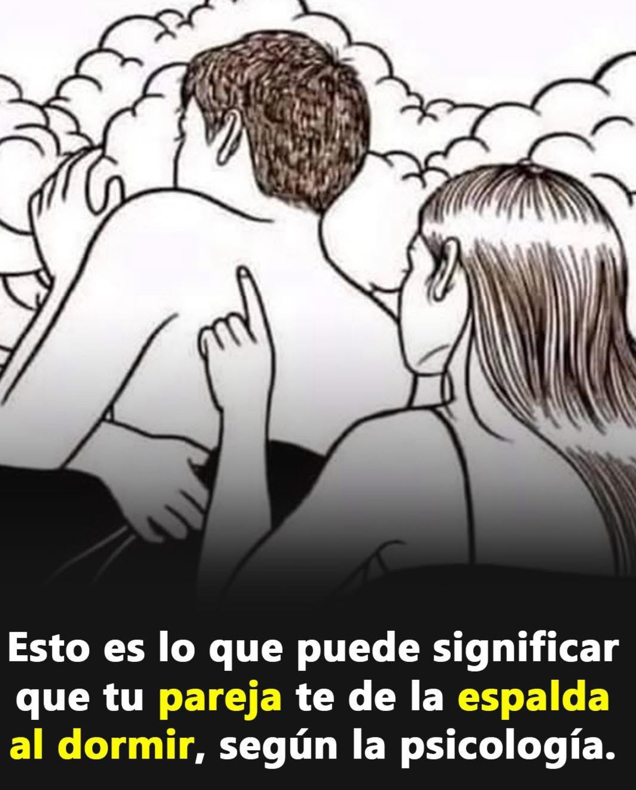 Pareja durmiendo de espaldas