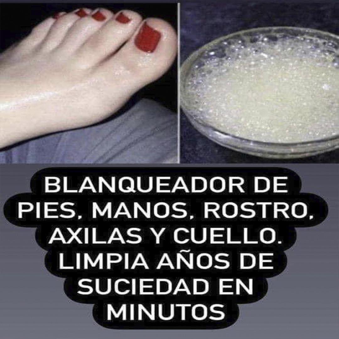 Blanqueador de Pies, Manos y rostro