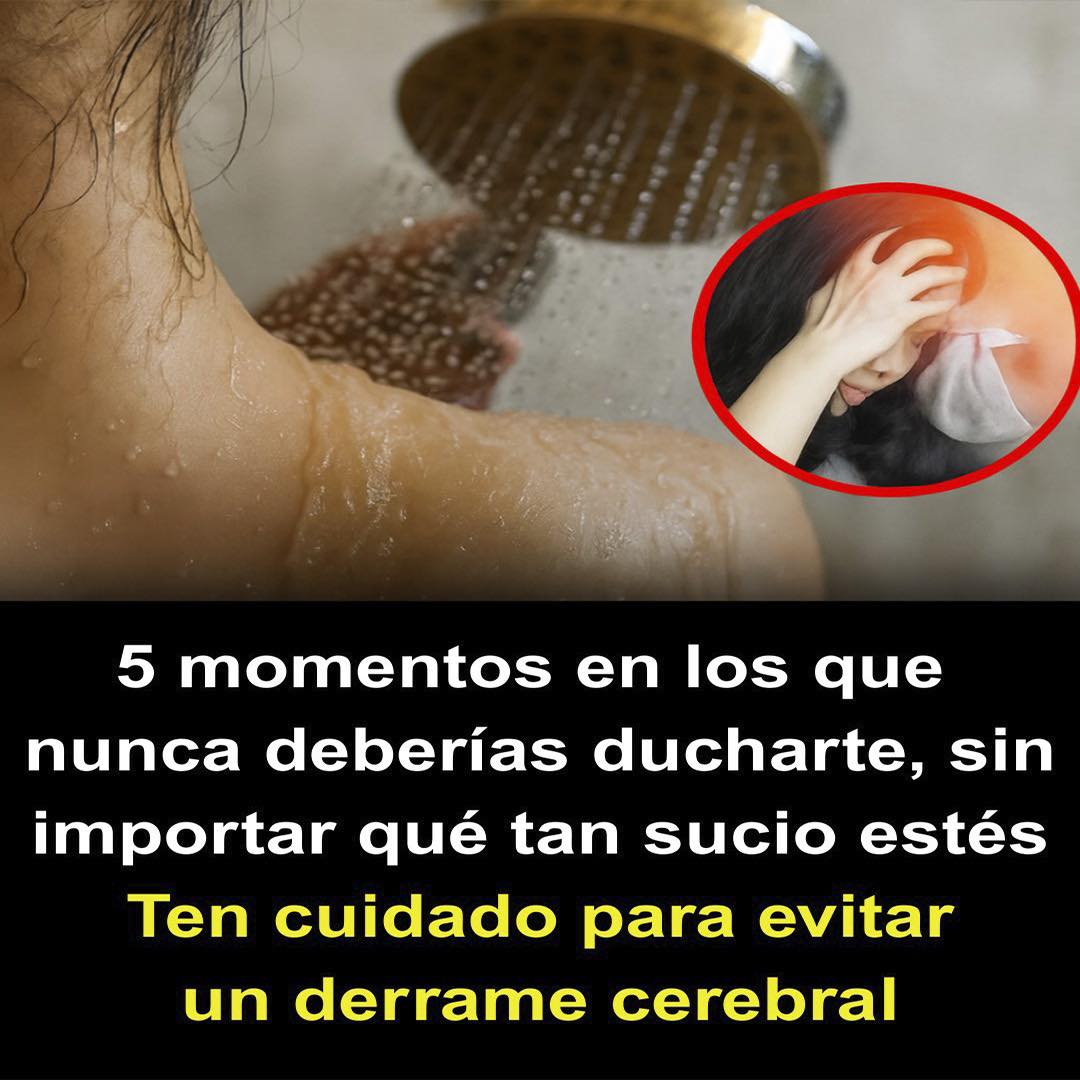 Momento peligroso para ducharse