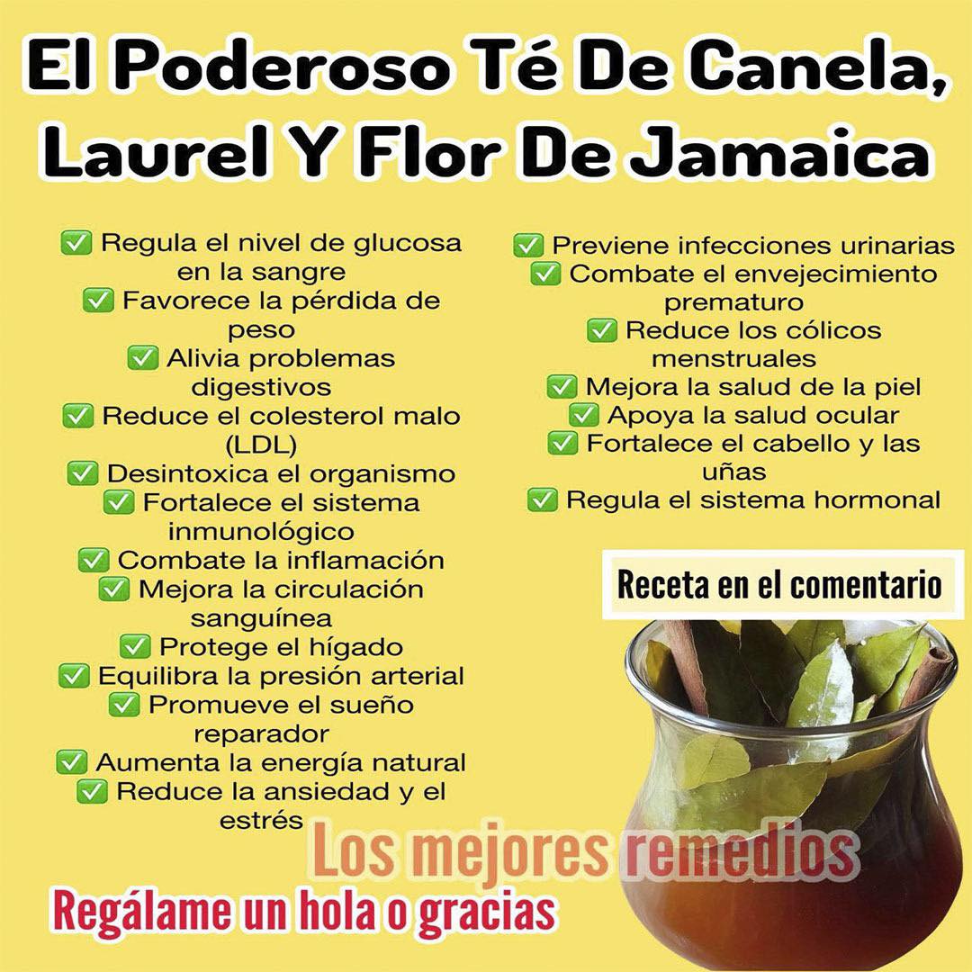 Té de Canela, Laurel y Flor de Jamaica
