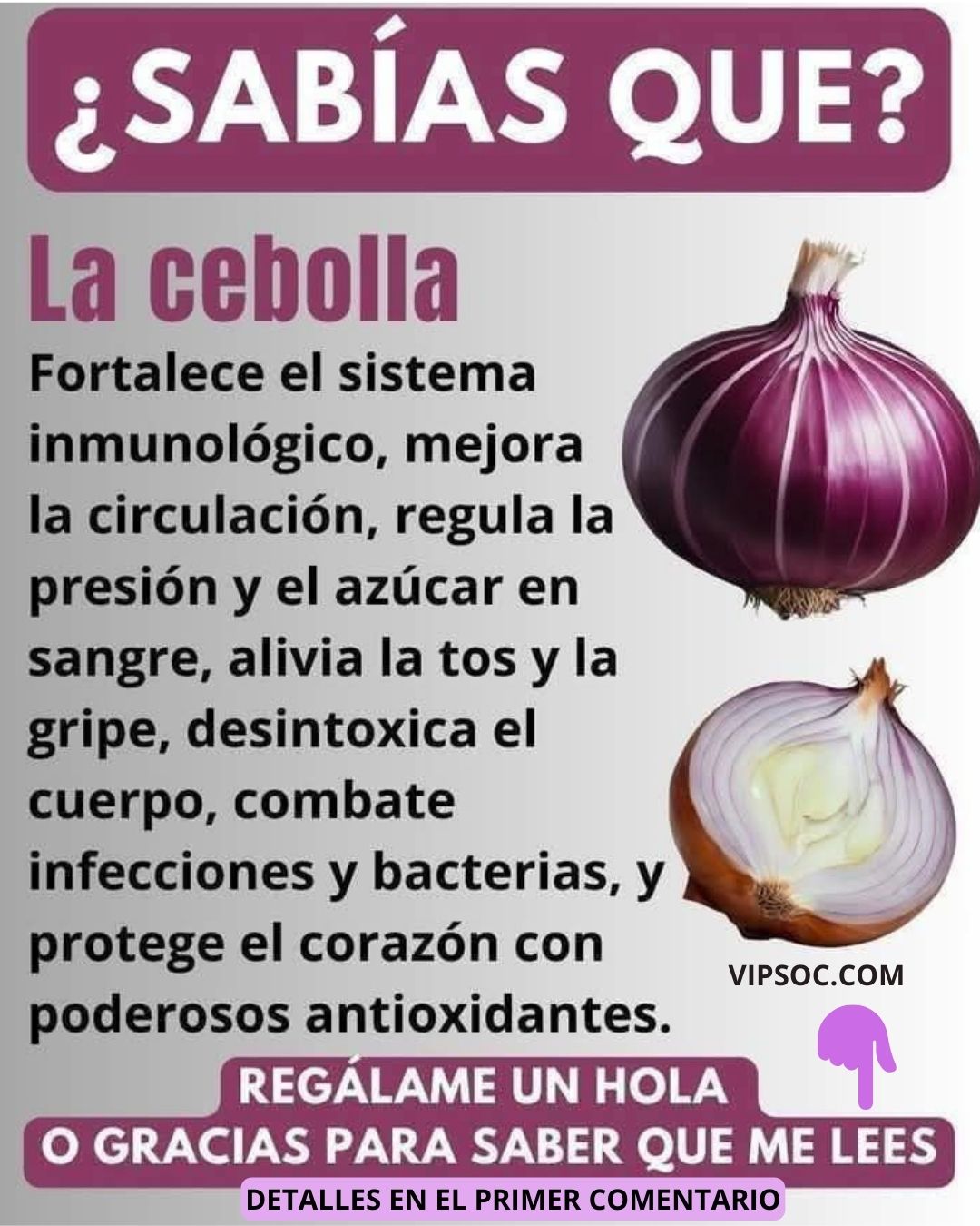 Beneficios de la cebolla morada