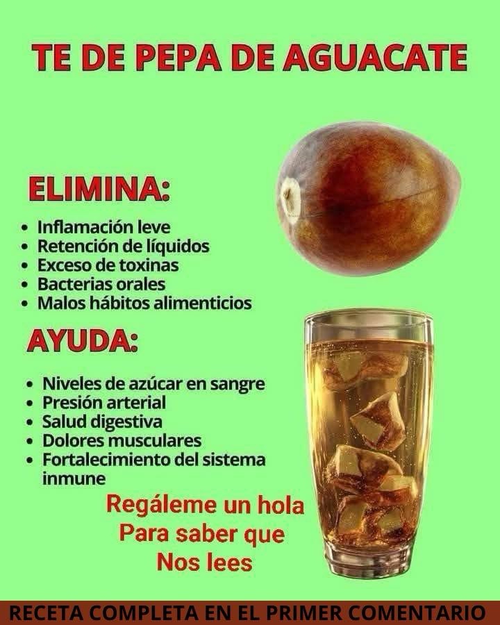 Té de Pepa de Aguacate