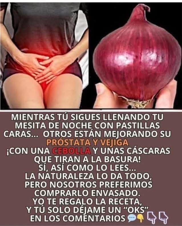Cebolla y problemas de próstata