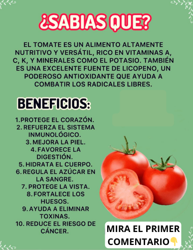 Beneficios del tomate