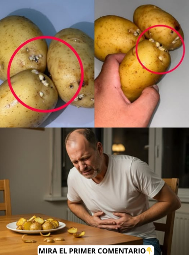 Papas brotadas y su relación con problemas de salud