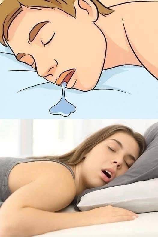 Persona dormida babeando