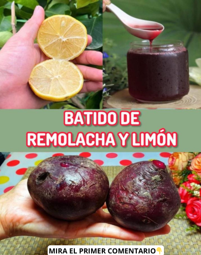Batido de Remolacha y Limón