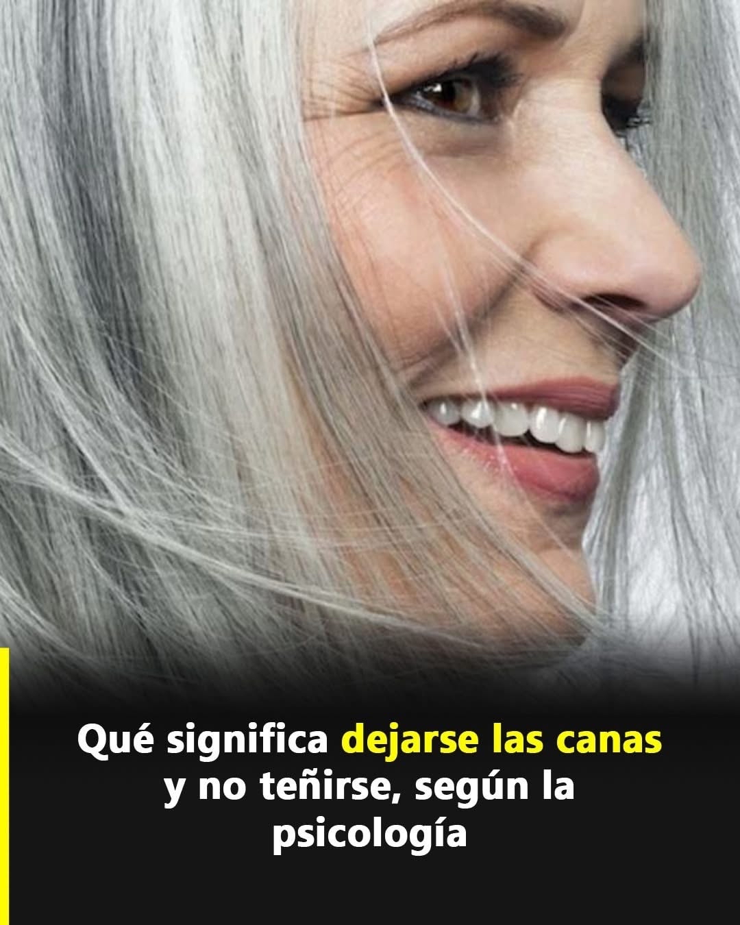 Persona con cabello canoso