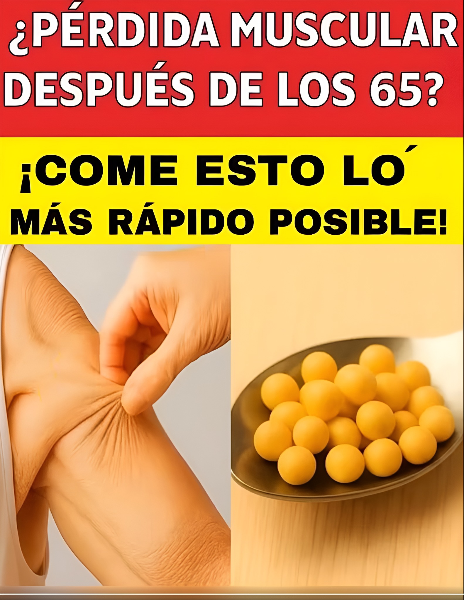 Pérdida muscular en adultos mayores