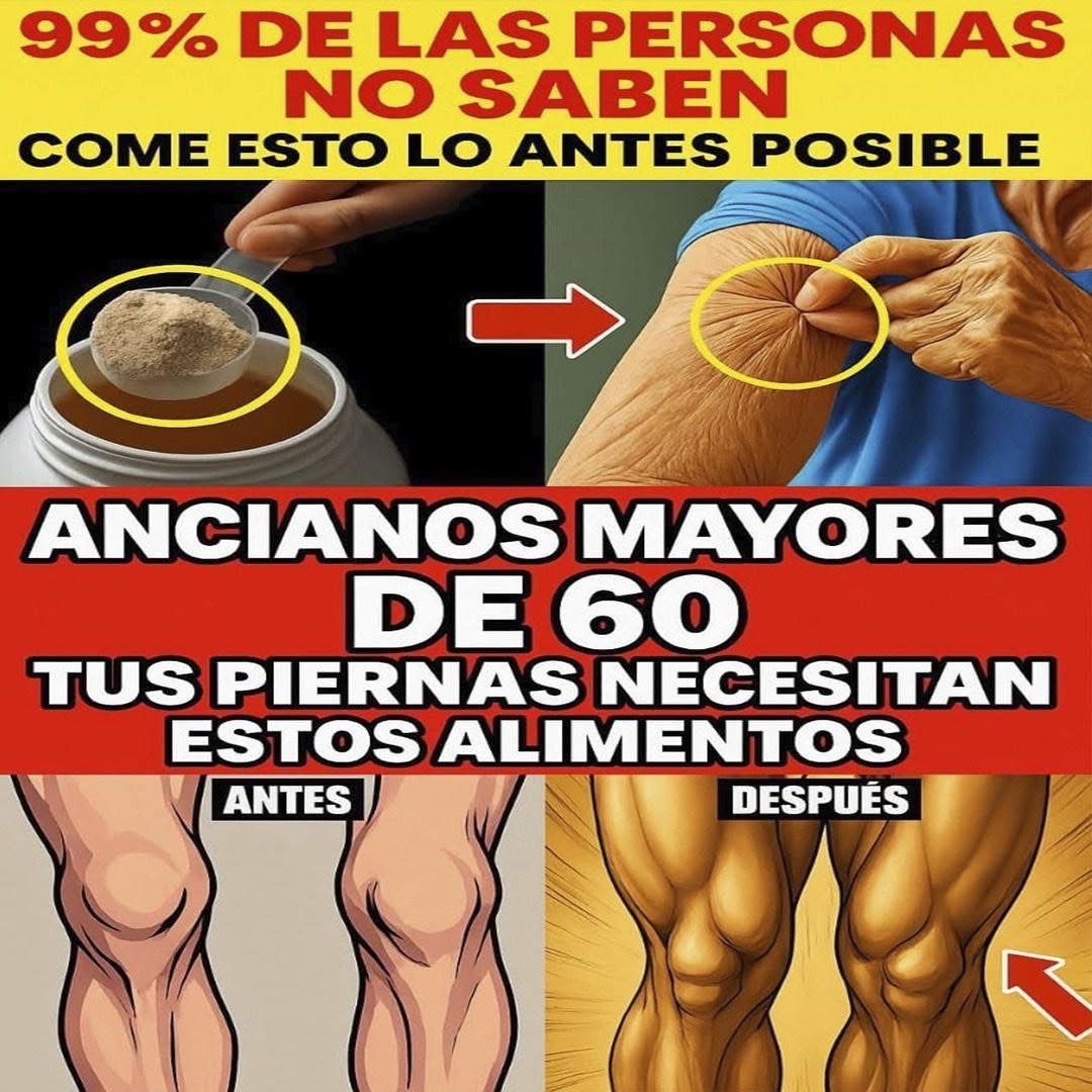 Bebidas naturales para fortalecer piernas en personas mayores