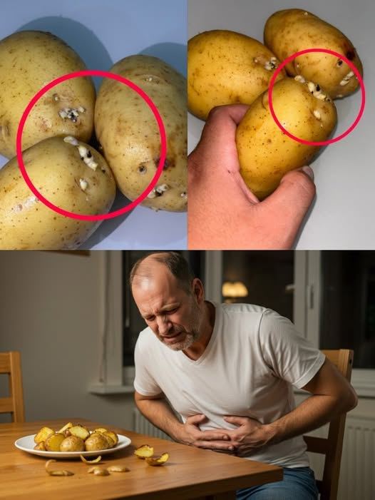 Papas brotadas
