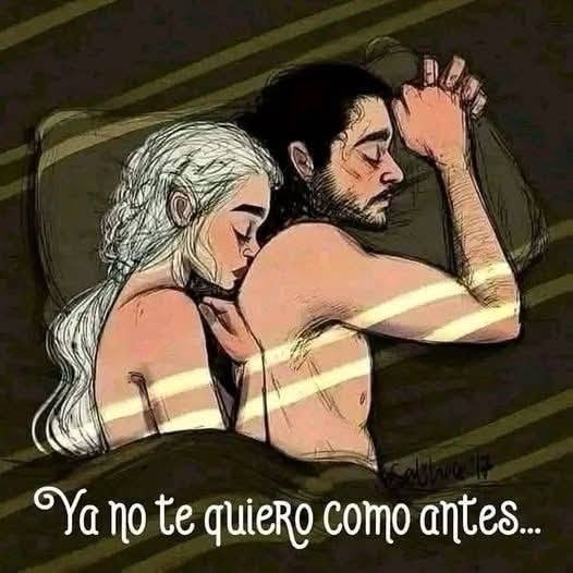 Pareja distante en la cama