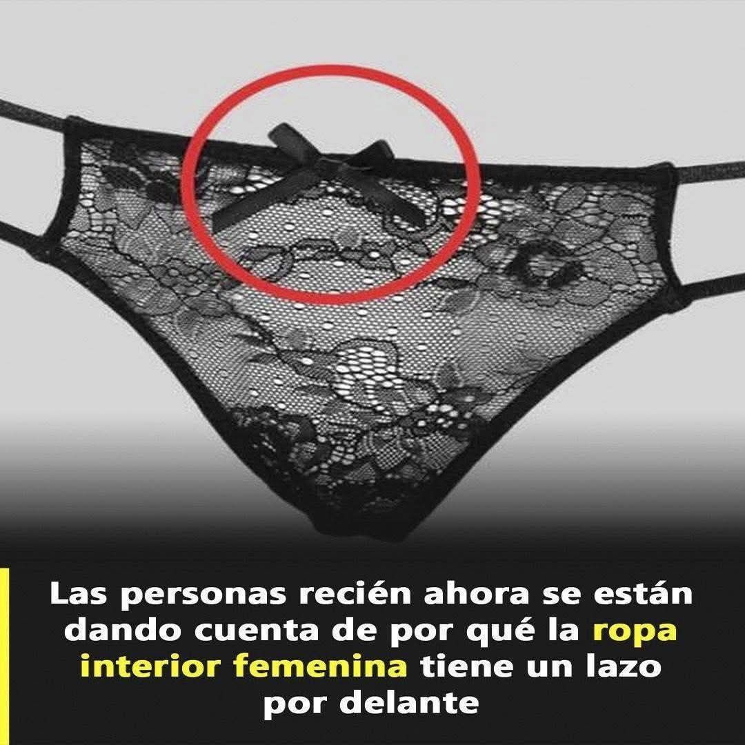 Ropa interior femenina con lazo