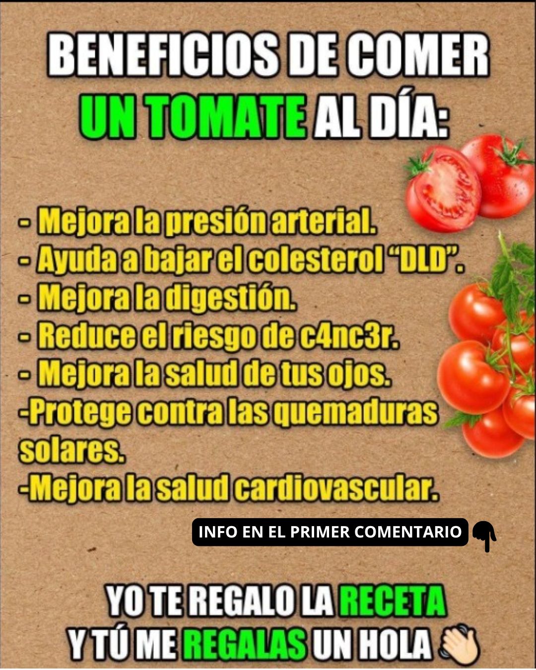 Beneficios de comer tomates diarios
