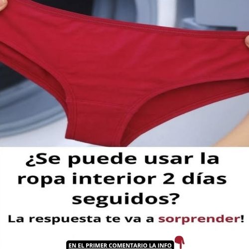 Ropa interior roja