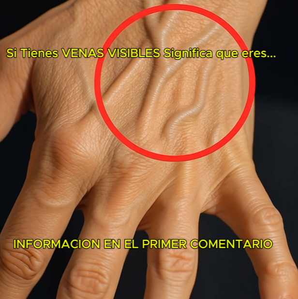 Venas visibles en la mano