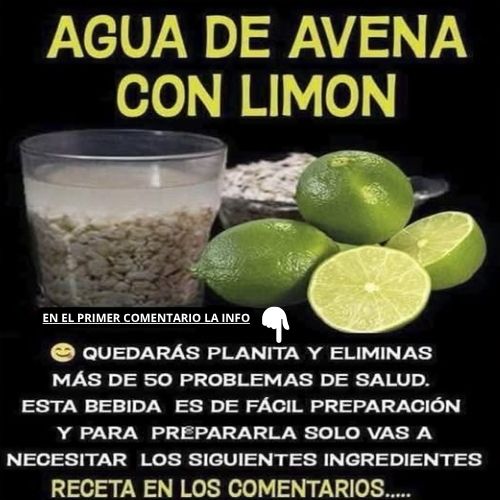 Agua de Avena con Limón