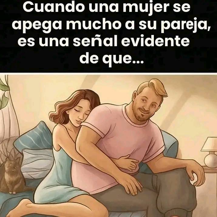 Pareja en el sofá abrazándose
