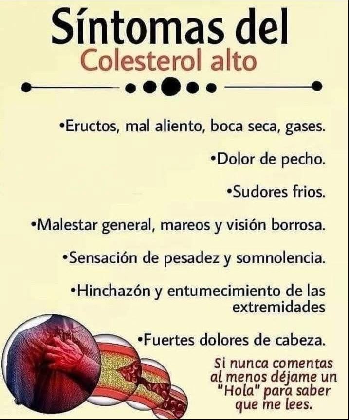 Síntomas del Colesterol Alto