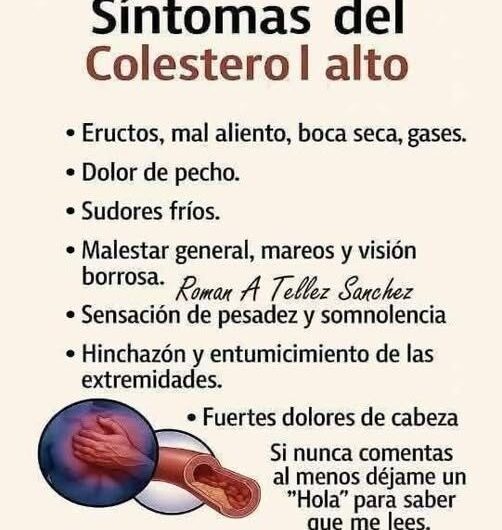 Cómo detectar posibles señales de colesterol alto antes de que afecte tu salud