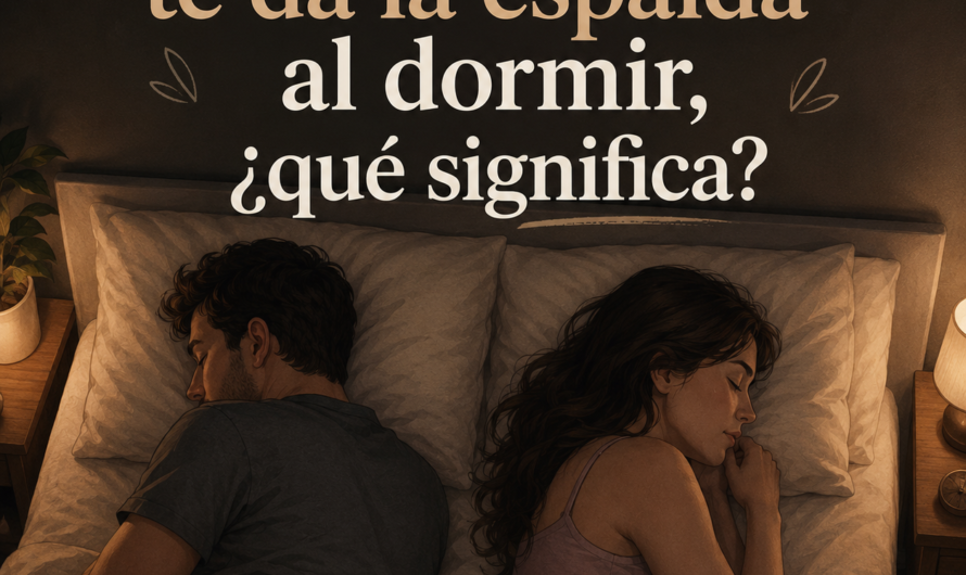 ¿Tu pareja duerme dándote la espalda? Esto es lo que suele indicar realmente