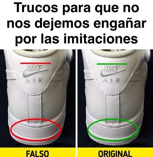 El detalle que revela si unos zapatos son auténticos o una copia