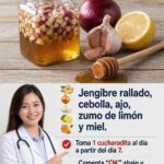 Jengibre, cebolla, ajo, limón y miel: receta natural, beneficios reales y precauciones