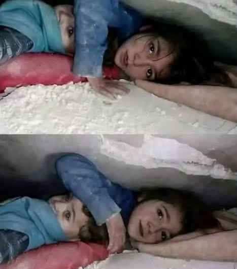 Niña protegió a su hermano bajo los escombros en Siria: la historia real de Mariam e Ilaaf