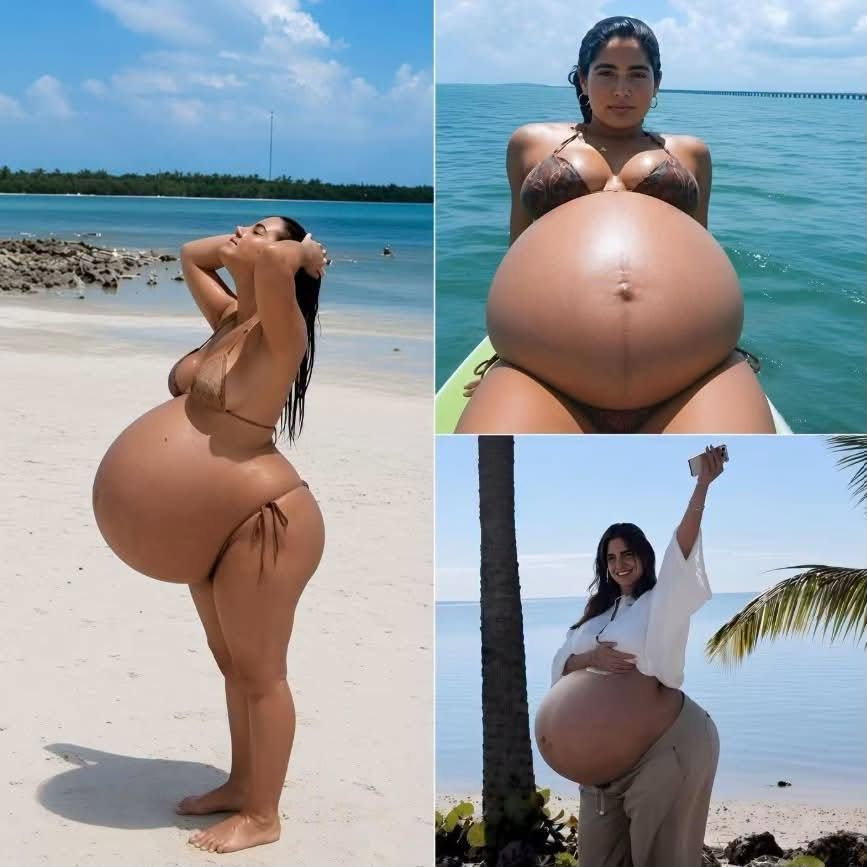 Foto viral de un embarazo con abdomen muy grande: qué puede explicarlo y qué no se puede saber por una imagen