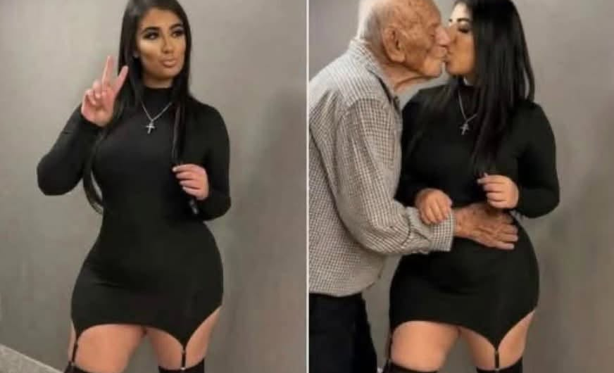 Joven y hombre mayor se vuelven virales por una foto: qué se sabe realmente de la historia