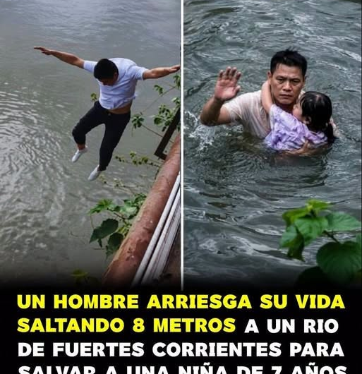 Luo Jinzhi: el hombre que saltó 8 metros para rescatar a una niña de un río en China