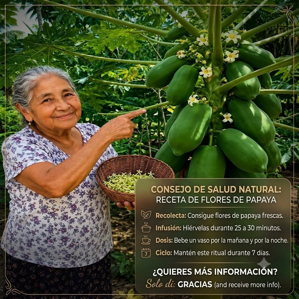 Flores de papaya hervidas: para qué se usan, qué dice la ciencia y cómo consumirlas con seguridad
