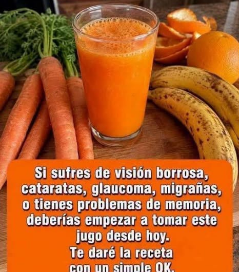 Jugo de zanahoria, naranja y banana: beneficios reales y lo que no puede hacer por la vista o la memoria